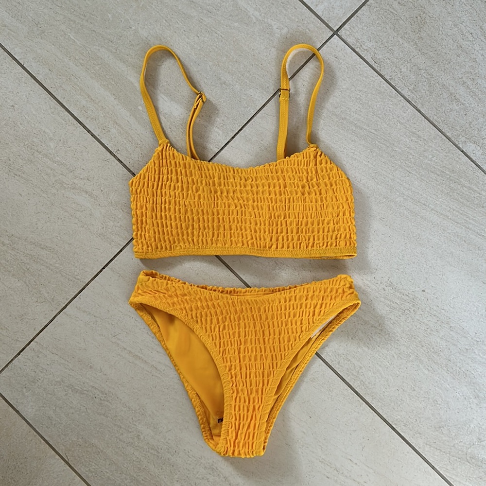 Mosmann Australia Textured Yellow Bikini XXS